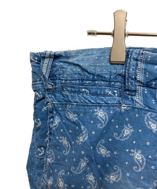 POLO RALPH LAUREN（ポロ・ラルフローレン）POLO RALPH LAUREN (ポロ・ラルフローレン) パッチワークショートパンツ ブルー サイズ:96cm (W38)の古着・服飾アイテム