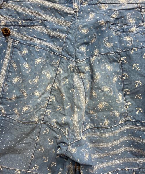 POLO RALPH LAUREN（ポロ・ラルフローレン）POLO RALPH LAUREN (ポロ・ラルフローレン) パッチワークショートパンツ ブルー サイズ:96cm (W38)の古着・服飾アイテム