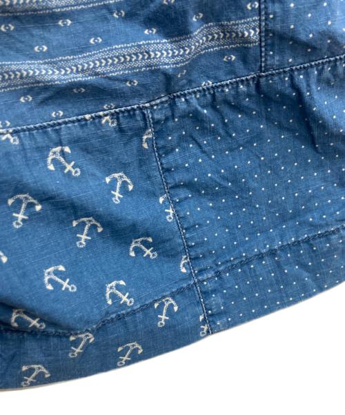 POLO RALPH LAUREN（ポロ・ラルフローレン）POLO RALPH LAUREN (ポロ・ラルフローレン) パッチワークショートパンツ ブルー サイズ:96cm (W38)の古着・服飾アイテム