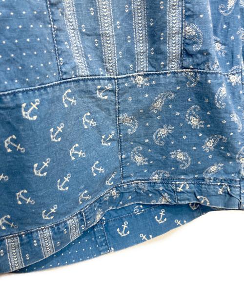 POLO RALPH LAUREN（ポロ・ラルフローレン）POLO RALPH LAUREN (ポロ・ラルフローレン) パッチワークショートパンツ ブルー サイズ:96cm (W38)の古着・服飾アイテム