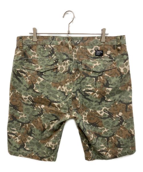 stussy（ステューシー）stussy (ステューシー) RIPSTOP CAMO POCKET SHORT　ハーフパンツ カーキ サイズ:36の古着・服飾アイテム
