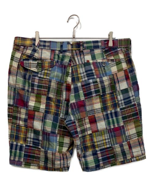POLO RALPH LAUREN（ポロ・ラルフローレン）POLO RALPH LAUREN (ポロ・ラルフローレン) パッチワークショートパンツ ネイビー サイズ:38の古着・服飾アイテム