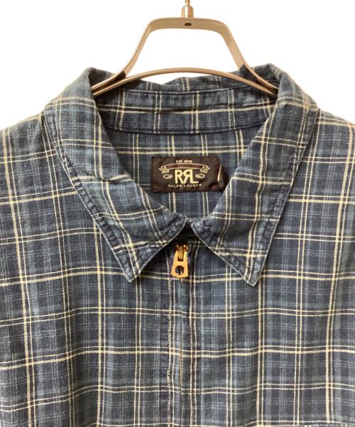 RRL（ダブルアールエル）RRL (ダブルアールエル) リネン混ジャケット ブルー サイズ:XLの古着・服飾アイテム