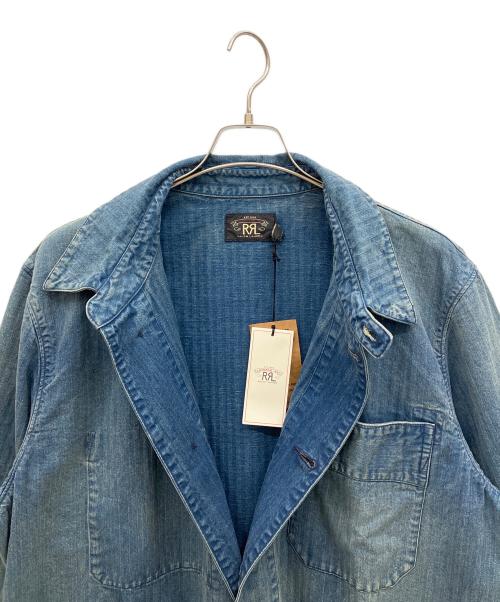 RRL（ダブルアールエル）RRL (ダブルアールエル) デニムカバーオール ブルー サイズ:XLの古着・服飾アイテム