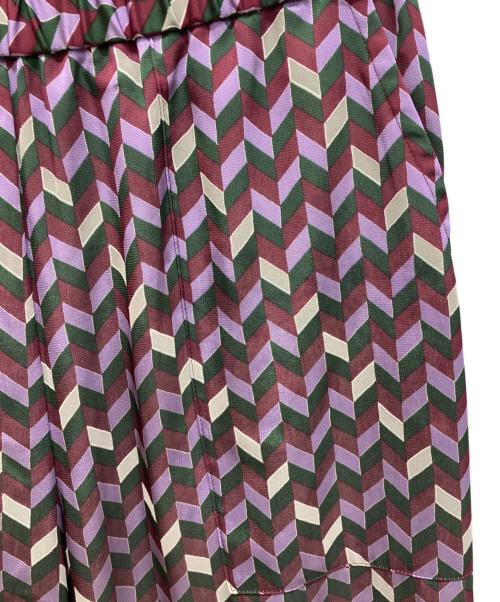 UNTITLED（アンタイトル）UNTITLED (アンタイトル) ジオメトリック柄イージーパンツ パープル サイズ:3の古着・服飾アイテム