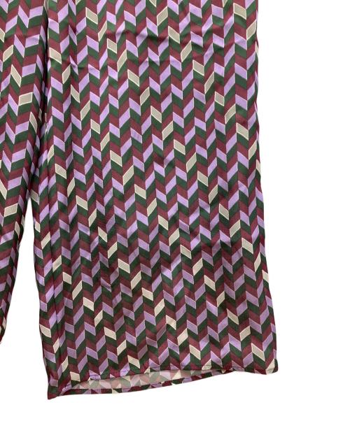 UNTITLED（アンタイトル）UNTITLED (アンタイトル) ジオメトリック柄イージーパンツ パープル サイズ:3の古着・服飾アイテム