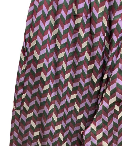 UNTITLED（アンタイトル）UNTITLED (アンタイトル) ジオメトリック柄イージーパンツ パープル サイズ:3の古着・服飾アイテム