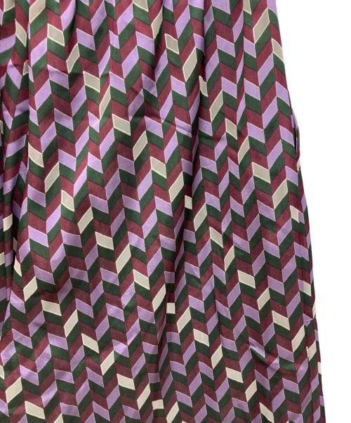 UNTITLED（アンタイトル）UNTITLED (アンタイトル) ジオメトリック柄イージーパンツ パープル サイズ:3の古着・服飾アイテム