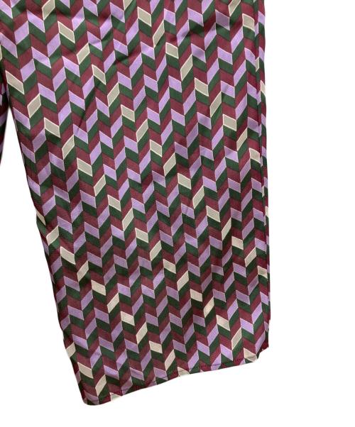 UNTITLED（アンタイトル）UNTITLED (アンタイトル) ジオメトリック柄イージーパンツ パープル サイズ:3の古着・服飾アイテム