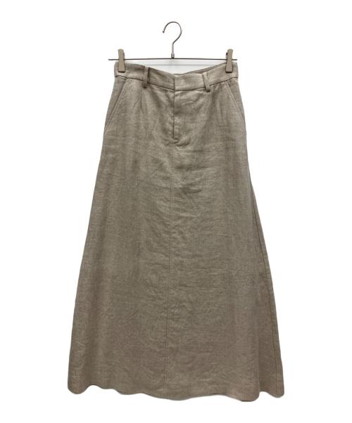 Lisiere（リジェール）Lisiere (リジェール) Linen Canvas Long Skirt アイボリー サイズ:34の古着・服飾アイテム