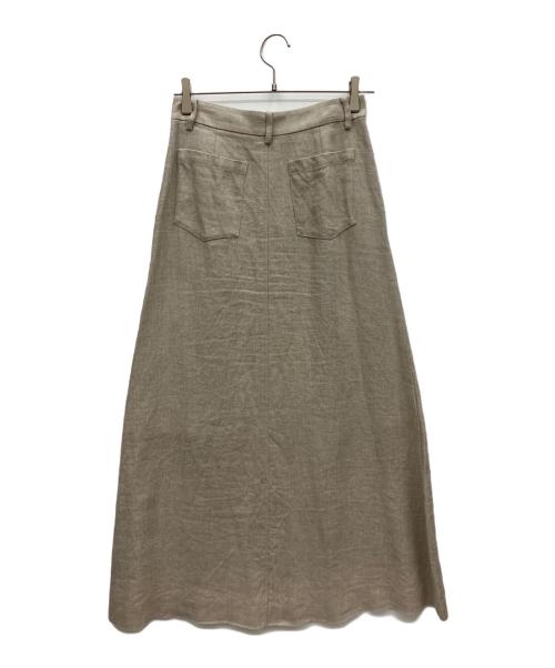 Lisiere（リジェール）Lisiere (リジェール) Linen Canvas Long Skirt アイボリー サイズ:34の古着・服飾アイテム