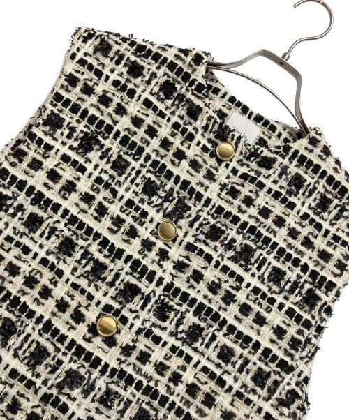 apart by lowrys（アパートバイローリーズ）apart by lowrys (アパートバイローリーズ) ツィードベスト ブラック サイズ:FREEの古着・服飾アイテム