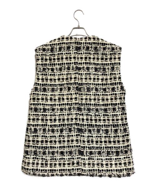 apart by lowrys（アパートバイローリーズ）apart by lowrys (アパートバイローリーズ) ツィードベスト ブラック サイズ:FREEの古着・服飾アイテム