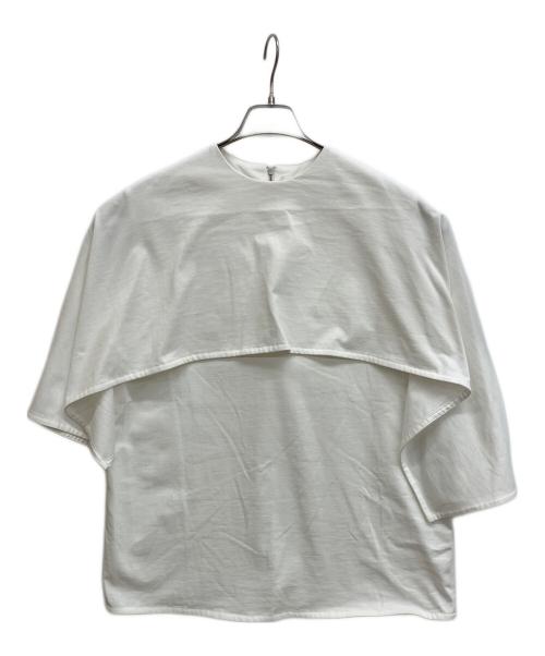 JIL SANDER（ジルサンダー）JIL SANDER (ジルサンダー) クルーネックTシャツ　ノースリーブカットソー ホワイト サイズ:Sの古着・服飾アイテム