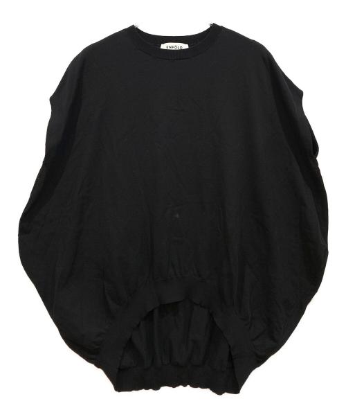 ENFOLD（エンフォルド）ENFOLD (エンフォルド) ヘキサゴンンニット ブラック サイズ:38の古着・服飾アイテム