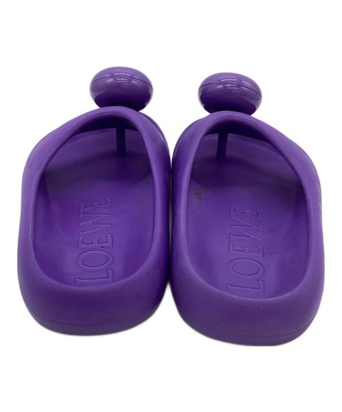 LOEWE（ロエベ）LOEWE (ロエベ) フォームスライド アナグラムラバーサンダル パープル サイズ:37の古着・服飾アイテム
