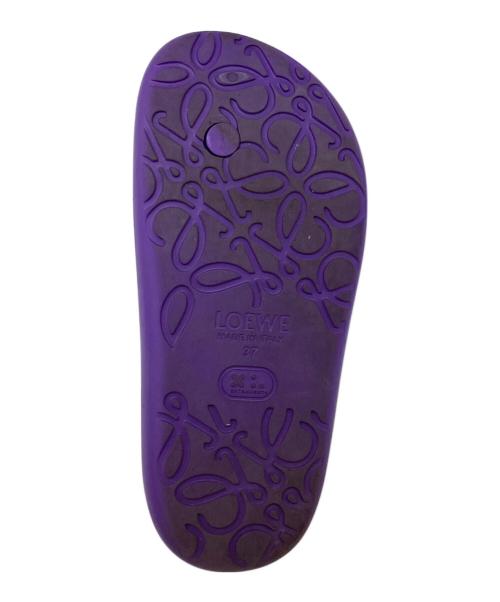 LOEWE（ロエベ）LOEWE (ロエベ) フォームスライド アナグラムラバーサンダル パープル サイズ:37の古着・服飾アイテム