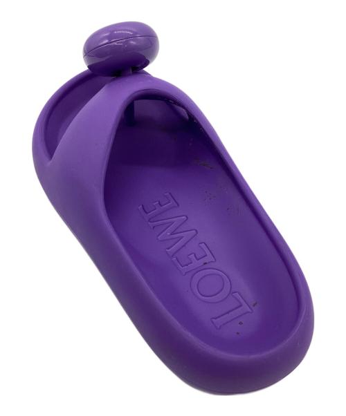 LOEWE（ロエベ）LOEWE (ロエベ) フォームスライド アナグラムラバーサンダル パープル サイズ:37の古着・服飾アイテム