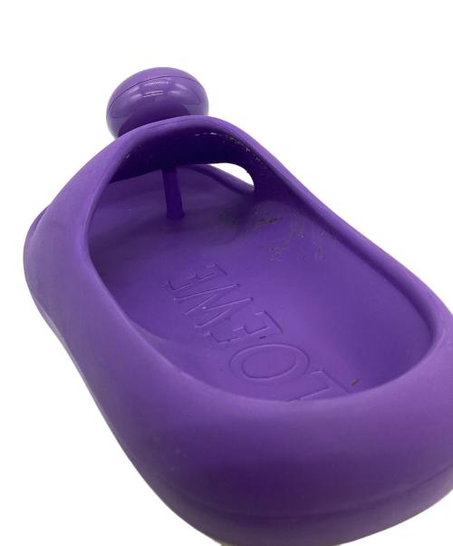 LOEWE（ロエベ）LOEWE (ロエベ) フォームスライド アナグラムラバーサンダル パープル サイズ:37の古着・服飾アイテム