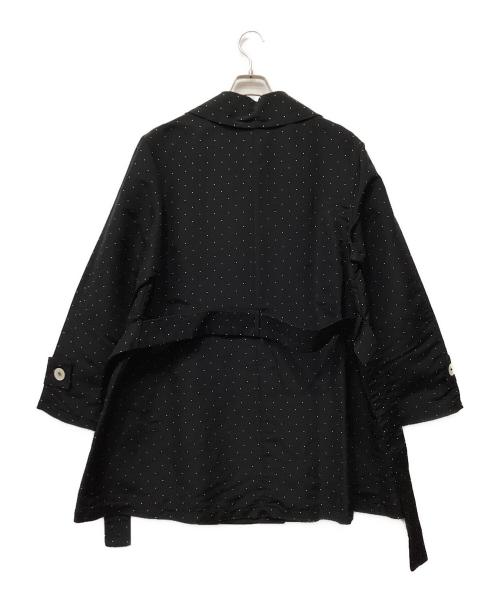 LOEWE（ロエベ）LOEWE (ロエベ) ドットシルクトレンチコート ブラック サイズ:40の古着・服飾アイテム