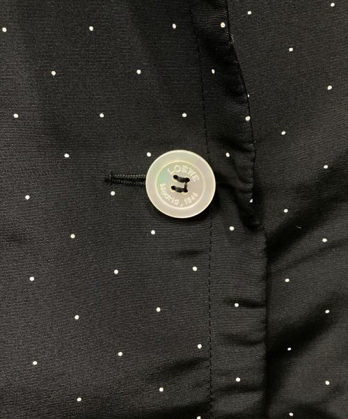 LOEWE（ロエベ）LOEWE (ロエベ) ドットシルクトレンチコート ブラック サイズ:40の古着・服飾アイテム