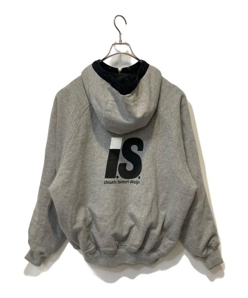 I.S. chisato tsumori design（イッセイスポーツチサトツモリデザイン）I.S. chisato tsumori design (イッセイスポーツチサトツモリデザイン) リバーシブルジャケット ブラック×グレー サイズ:Ｌの古着・服飾アイテム