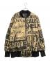 NUDE:MM（ヌード:マサヒコマルヤマ）の古着「LOGO COLLAGE PRINT BOMBER JACKET」｜ベージュ×ブラック