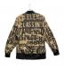 NUDE:MM (ヌード:マサヒコマルヤマ) LOGO COLLAGE PRINT BOMBER JACKET ベージュ×ブラック サイズ:M：20000円