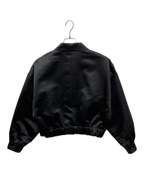 BOURGE（ブルージュ）BOURGE (ブルージュ) サテンコーチジャケット ブラック サイズ:Mの古着・服飾アイテム