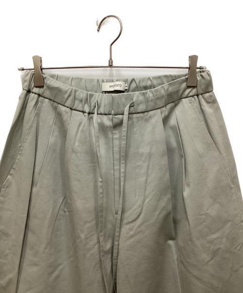 AMOMENTO（アモーメント）AMOMENTO (アモーメント) DRAWSTRING W／PT グリーン サイズ:Mの古着・服飾アイテム