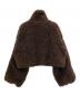 THINGS THAT MATTER (シングスザットマター) CRIMPED FUR CROPPED BLOUSON ブラウン サイズ:FREE：25000円