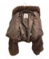 中古・古着 THINGS THAT MATTER (シングスザットマター) CRIMPED FUR CROPPED BLOUSON ブラウン サイズ:FREE：25000円