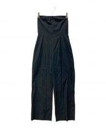 JANE SMITH（ジェーンスミス）の古着「WASHED COTTON BROAD BARE ALL IN ONE」｜ブラック