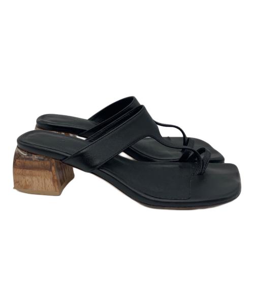 ALM.（アルム）ALM. (アルム) ERIMO LEATHER SANDALS ブラック サイズ:37の古着・服飾アイテム