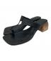 ALM.（アルム）の古着「ERIMO LEATHER SANDALS」｜ブラック