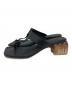 ALM. (アルム) ERIMO LEATHER SANDALS ブラック サイズ:37：7000円