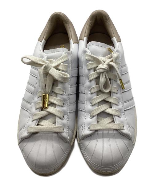 adidas（アディダス）adidas (アディダス) SUPERSTAR LUX TOMORROWLAND ホワイト×ベージュ サイズ:25㎝の古着・服飾アイテム