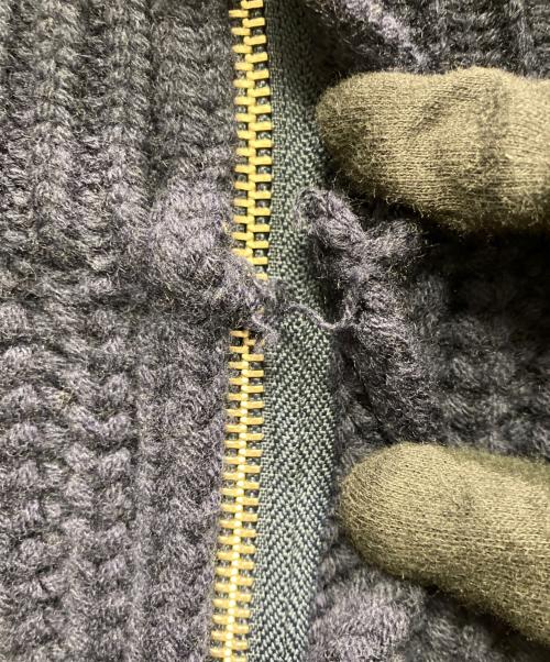 walenode（ウェルノード）walenode (ウェルノード) Basolan cashmere wool Futoune zip up vest ネイビー サイズ:1の古着・服飾アイテム