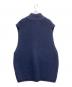 walenode (ウェルノード) Basolan cashmere wool Futoune zip up vest ネイビー サイズ:1：14000円
