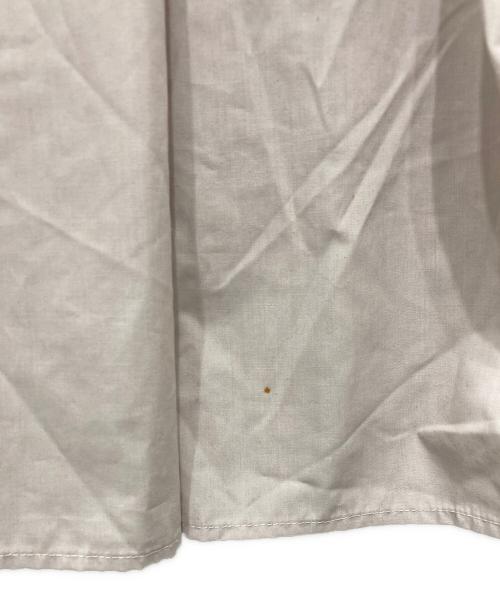 JUSGLITTY（ジャスグリッティー）JUSGLITTY (ジャスグリッティー) 刺繍カフスシャツワンピース グレージュ サイズ:2の古着・服飾アイテム