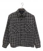 MLVINCEメルヴィンス）の古着「ツイードシャツジャケット」｜ブラック