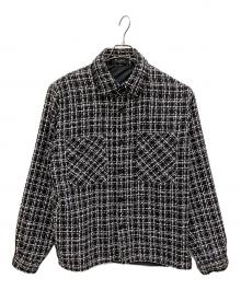 MLVINCE（メルヴィンス）の古着「ツイードシャツジャケット」｜ブラック