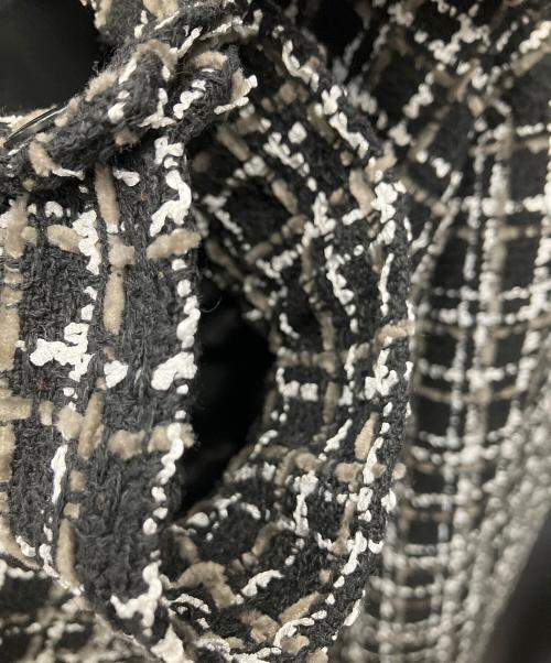 MLVINCE（メルヴィンス）MLVINCE (メルヴィンス) ツイードシャツジャケット ブラック サイズ:XLの古着・服飾アイテム