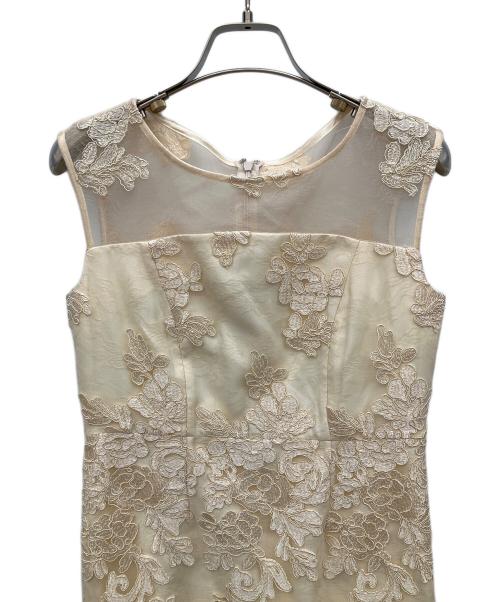 GRACE CONTINENTAL（（グレースコンチネンタル）GRACE CONTINENTAL (（グレースコンチネンタル) Eve 刺繍ノースリーブワンピース ベージュ サイズ:34の古着・服飾アイテム