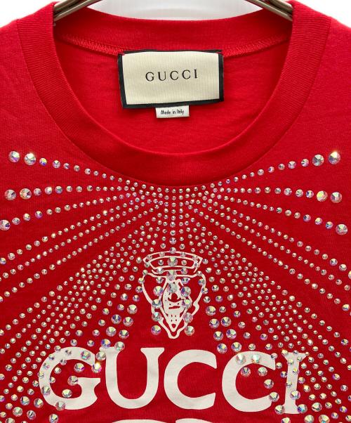 GUCCI（グッチ）GUCCI (グッチ) Tシャツ レッド サイズ:Mの古着・服飾アイテム