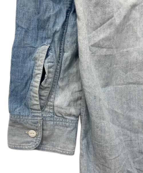 RRL（ダブルアールエル）RRL (ダブルアールエル) ダメージ加工デニムシャツワンピース インディゴ サイズ:3の古着・服飾アイテム