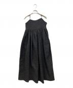 room306ルームサンマルロクコンテンポラリー）の古着「ジャカードビスチェキャミワンピース」｜ブラック