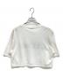 CELINE (セリーヌ) クロップド CELINE Tシャツ / コットンジャージー ホワイト サイズ:Ｓ：28000円