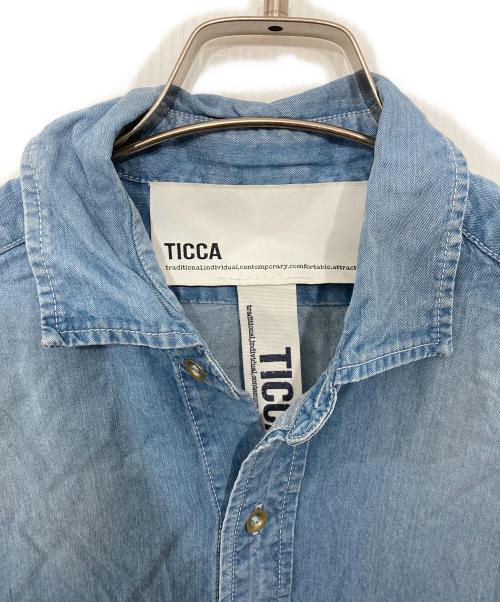 ticca（ティッカ）ticca (ティッカ) デニムシャツワンピース インディゴ サイズ:FREEの古着・服飾アイテム