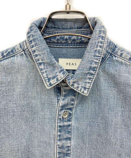 PEAS（ピース）PEAS (ピース) ライトオンスデニムシャツ インディゴ サイズ:Freeの古着・服飾アイテム